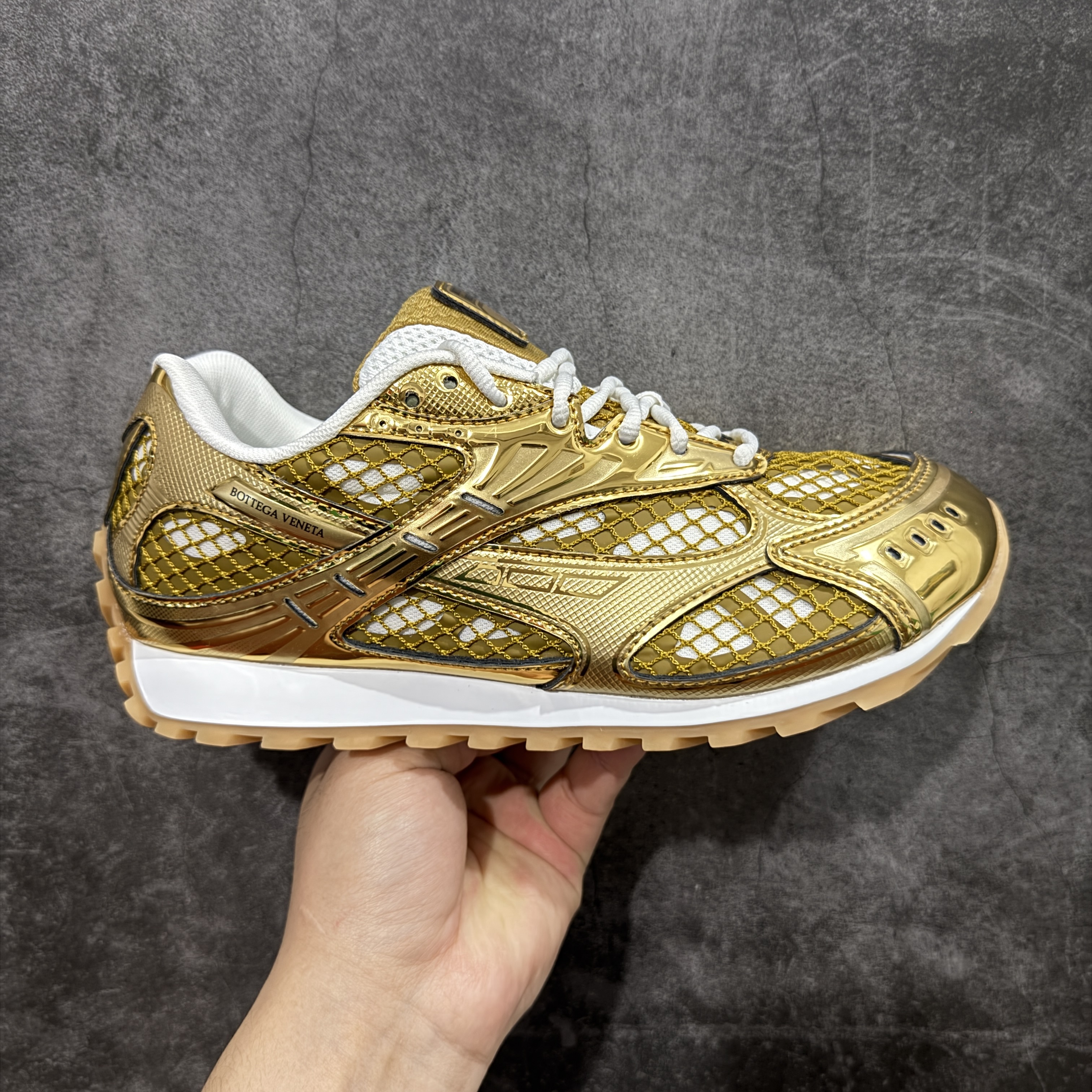 Bottega Veneta Orbit Sneaker Golden